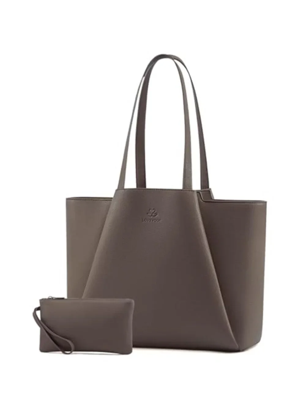 Womens Vegan Leather Laptop Tote Bag 15 Inch Work Shoulder Purse Business Bag